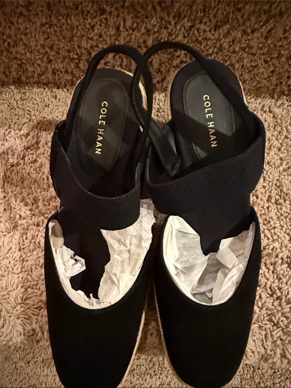 Cole Haan Black Espadrille